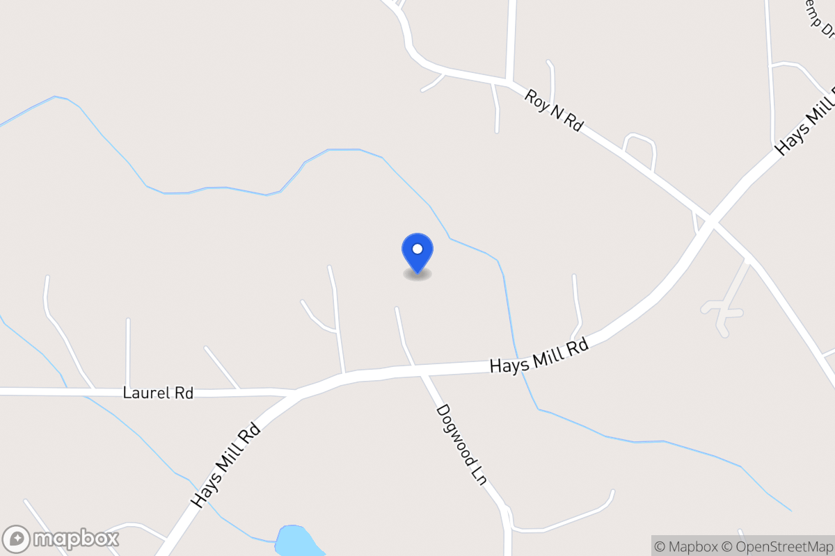 Map of 2187 Hays Mill Rd