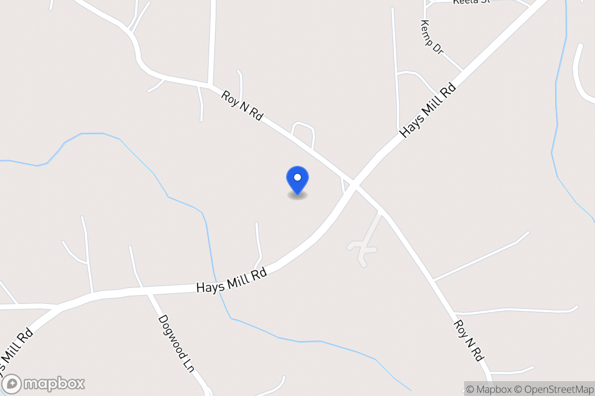 Map of 2041 Hays Mill Rd