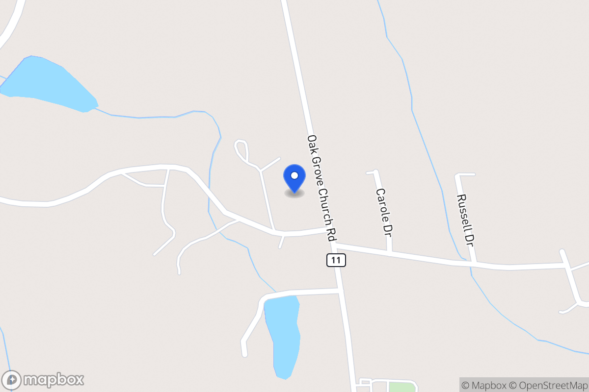 Map of 2946 Oak Grove Church Rd