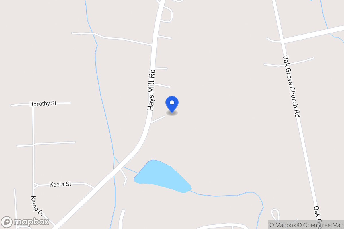 Map of 1734 Hays Mill Rd