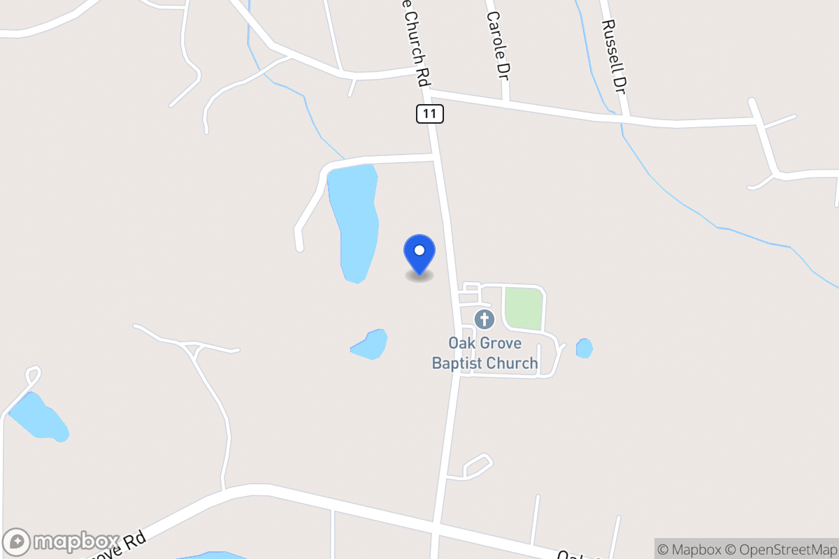 Map of Oak Grove Church Rd