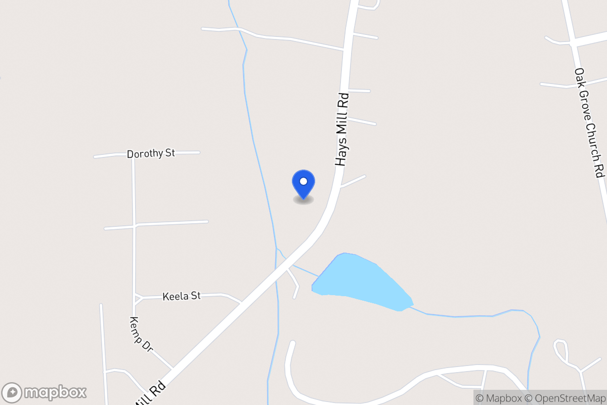 Map of 1760 Hays Mill Rd