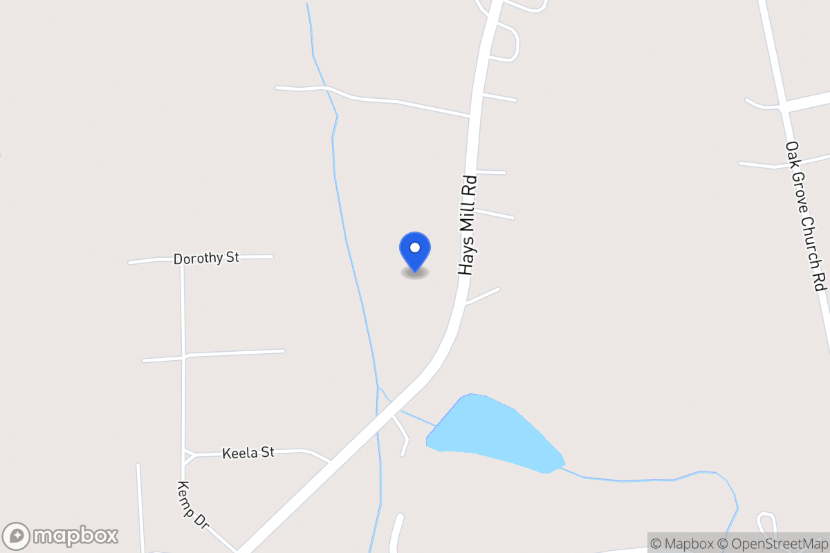 Map of 1738 Hays Mill Rd