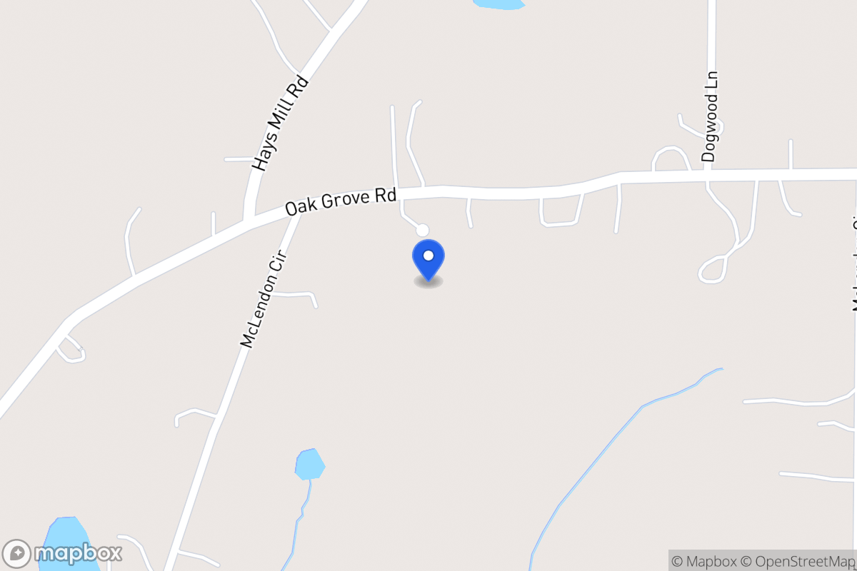 Map of 992 Oak Grove Rd