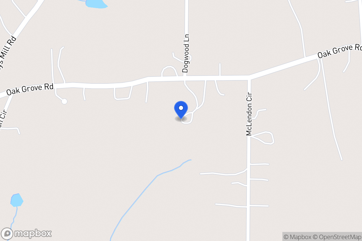 Map of 846 Oak Grove Rd