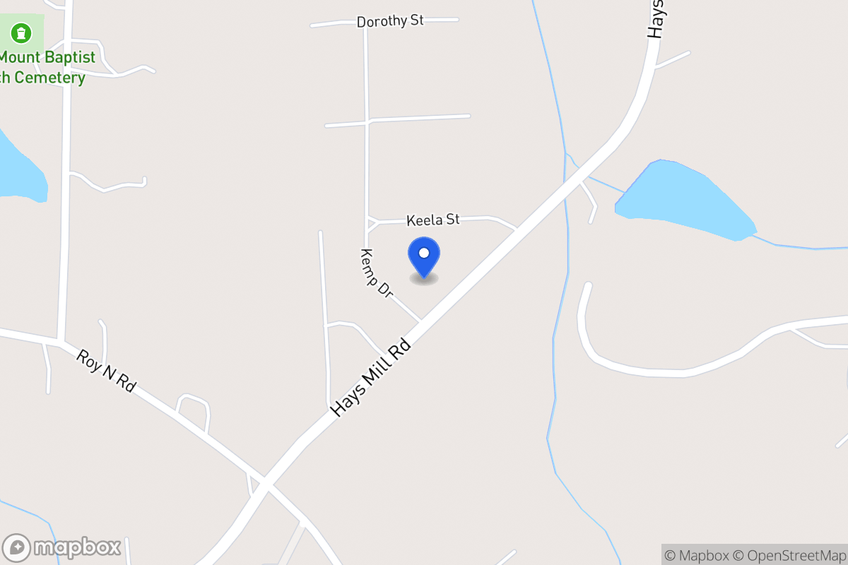 Map of 1872 Hays Mill Rd