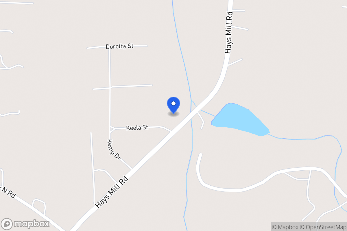 Map of 1818 Hays Mill Rd