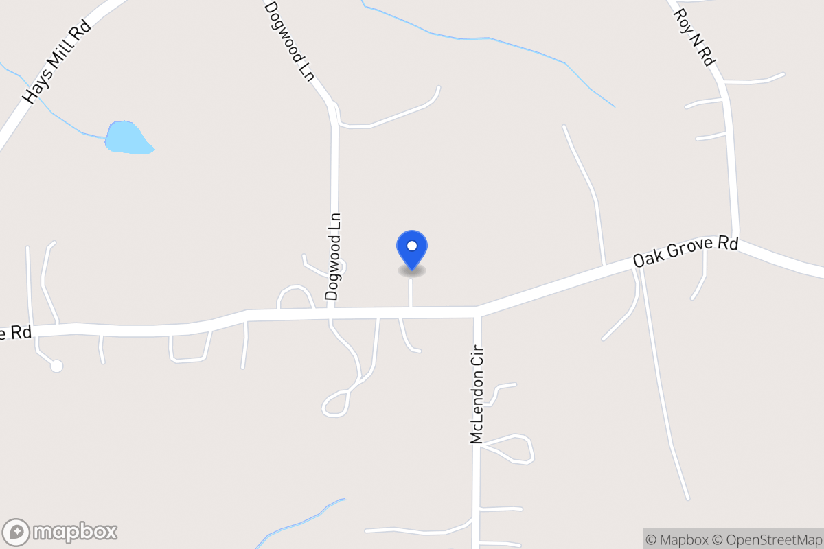 Map of 825 Oak Grove Rd