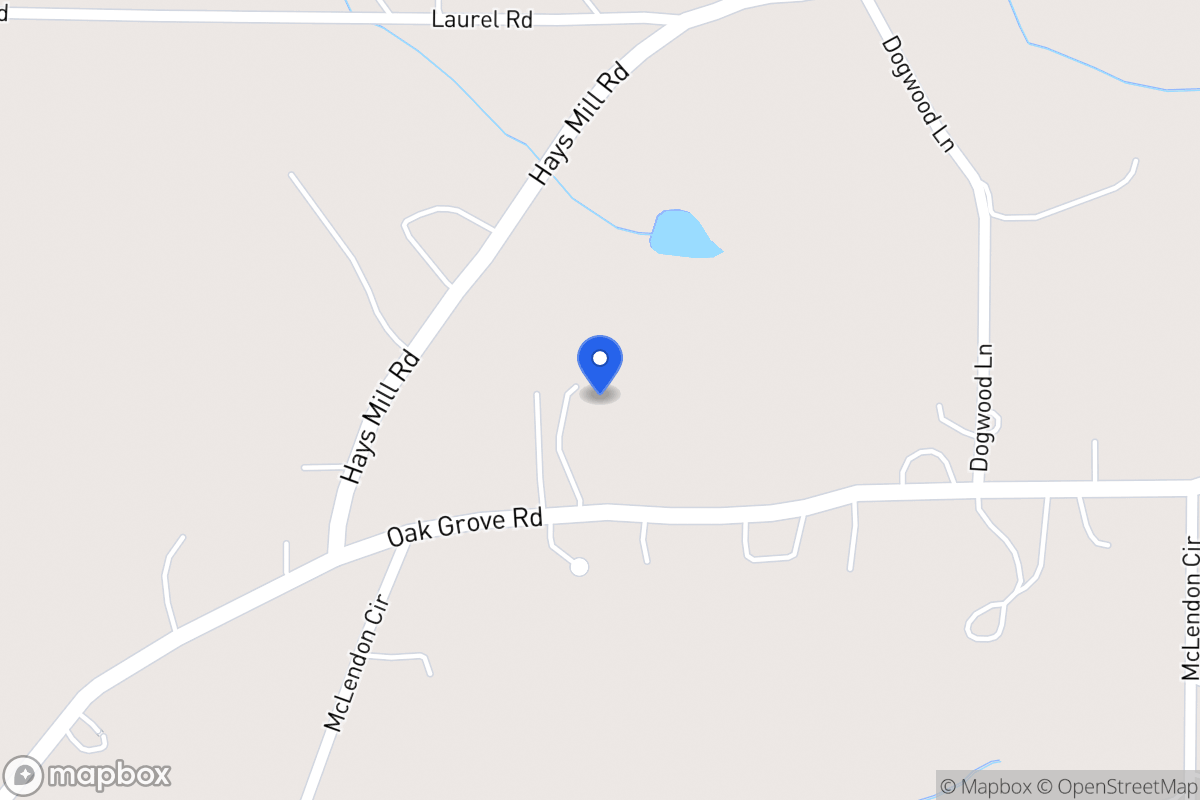 Map of 979 Oak Grove Rd