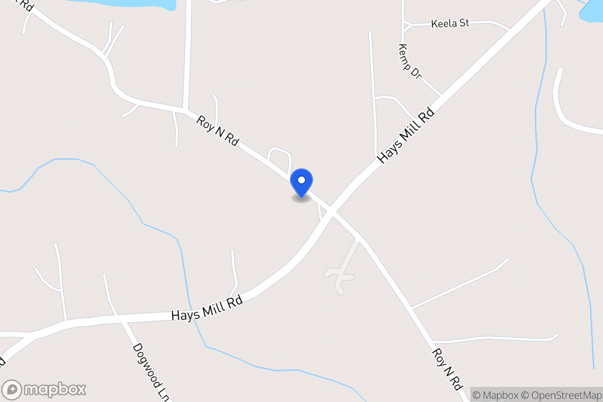 Map of 2018 Hays Mill Rd