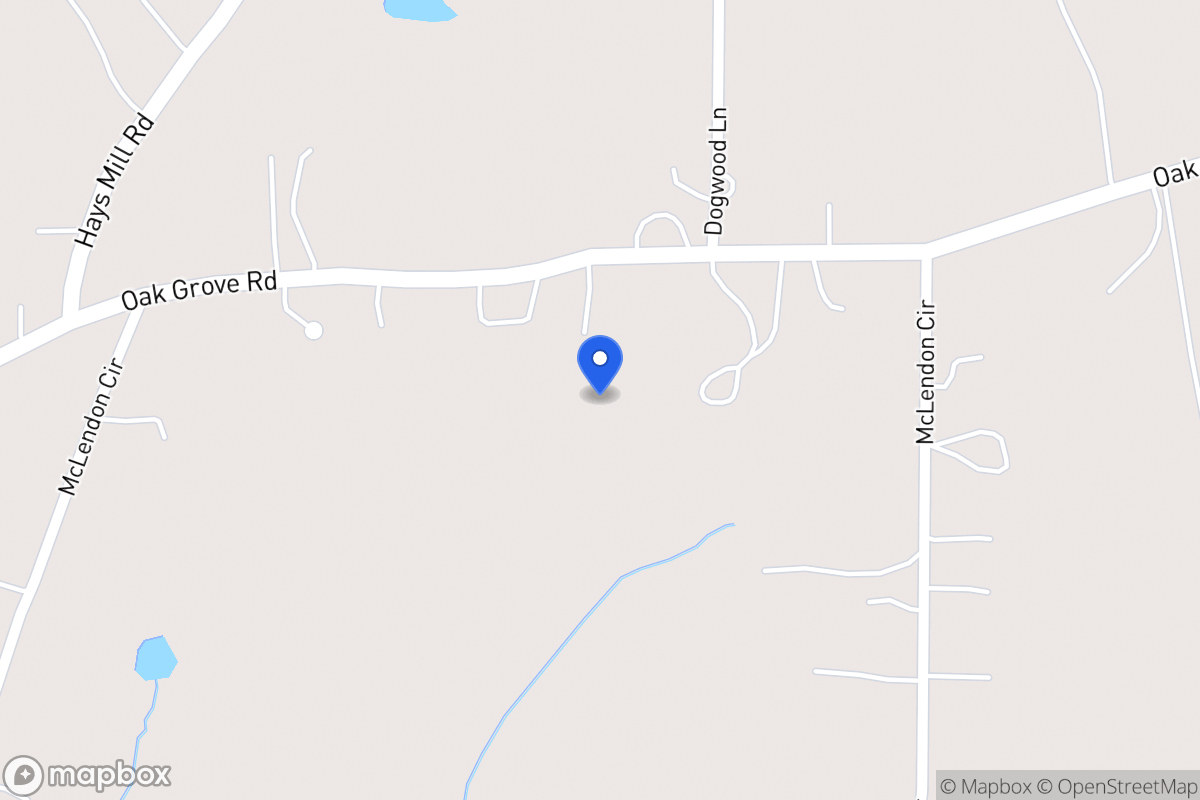 Map of 910 Oak Grove Rd