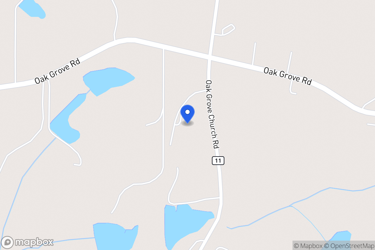 Map of 2650 Oak Grove Church Rd