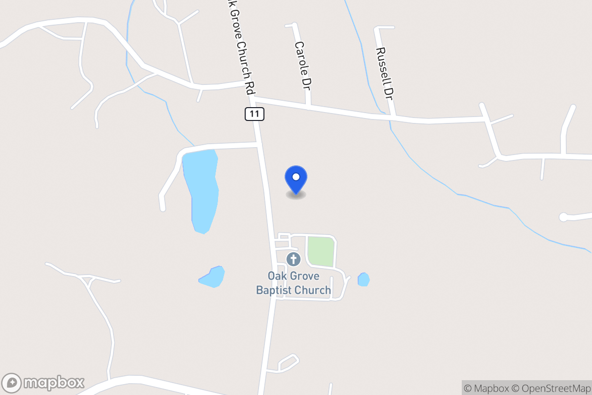 Map of 2855 Oak Grove Church Rd