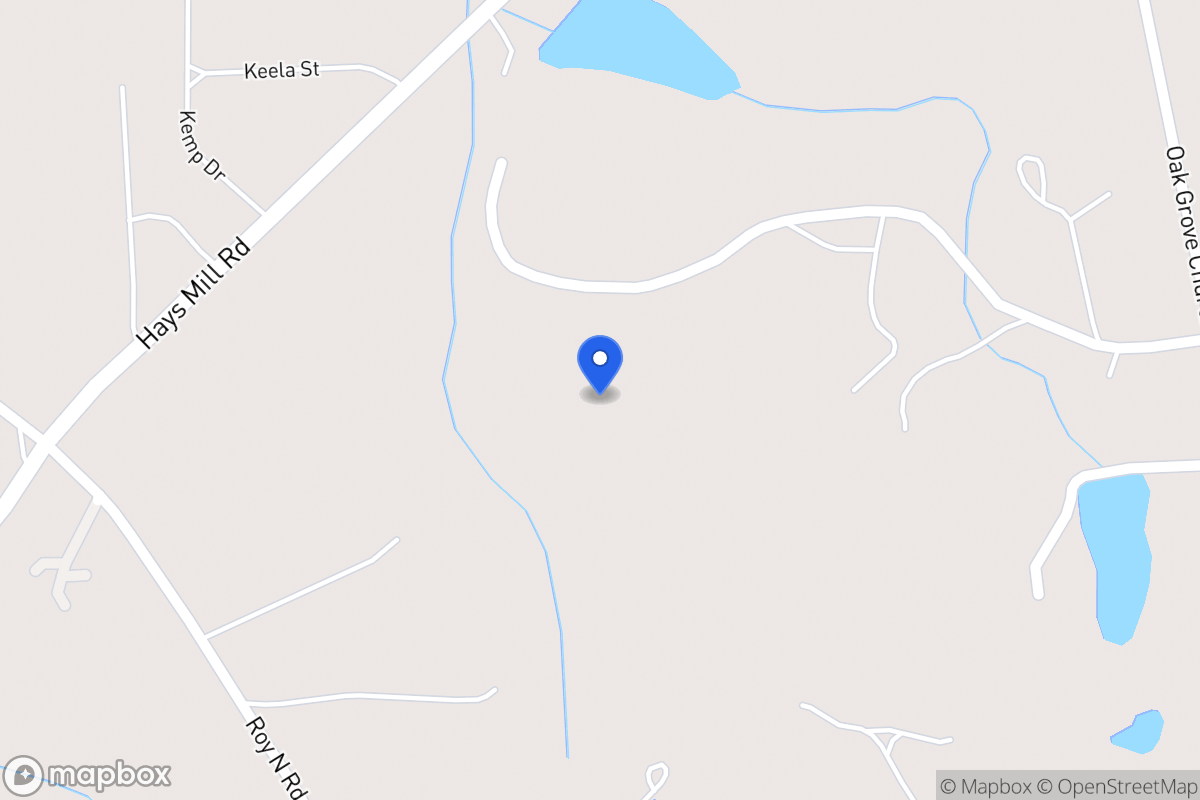 Map of 1821 Hays Mill Rd