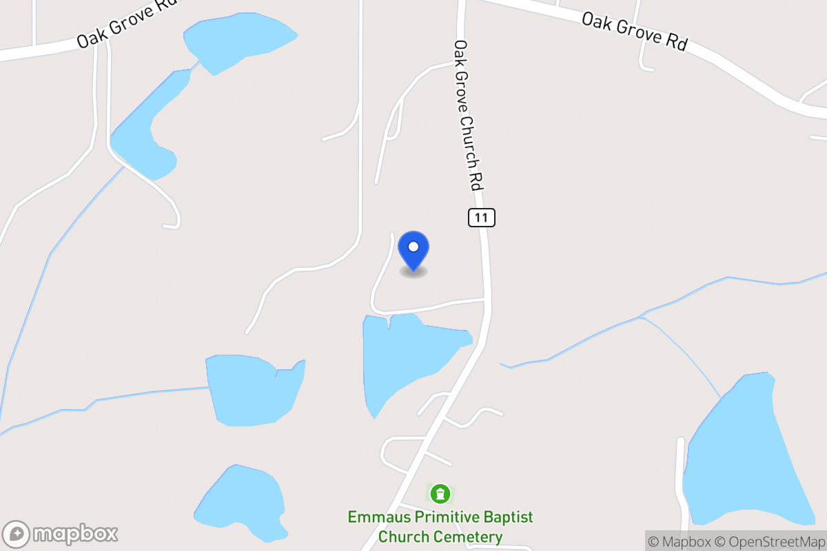 Map of 2550 Oak Grove Church Rd