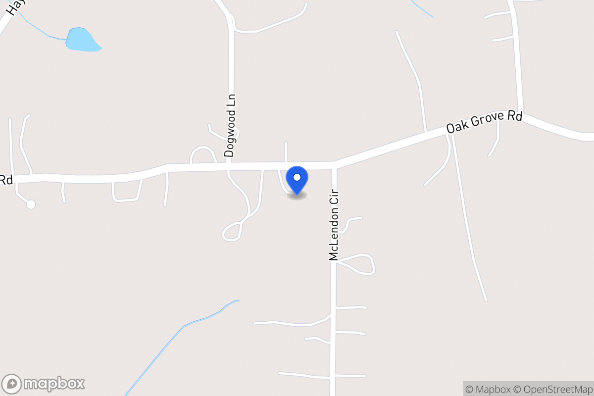 Map of 836 Oak Grove Rd
