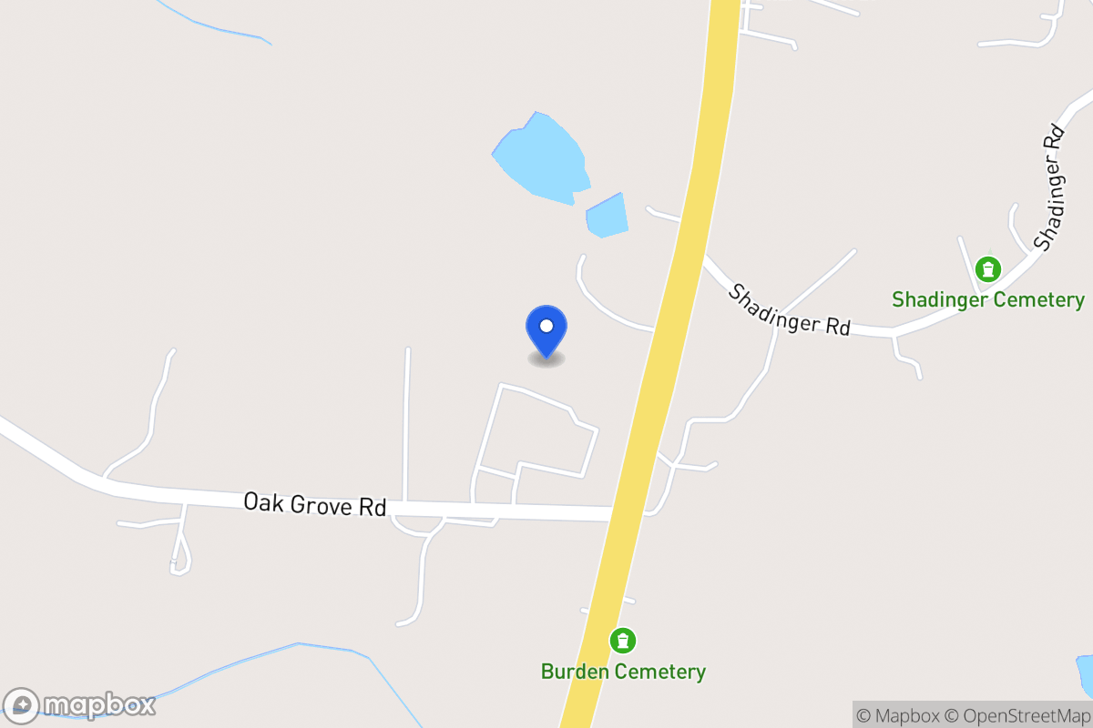 Map of 43 Oak Grove Rd