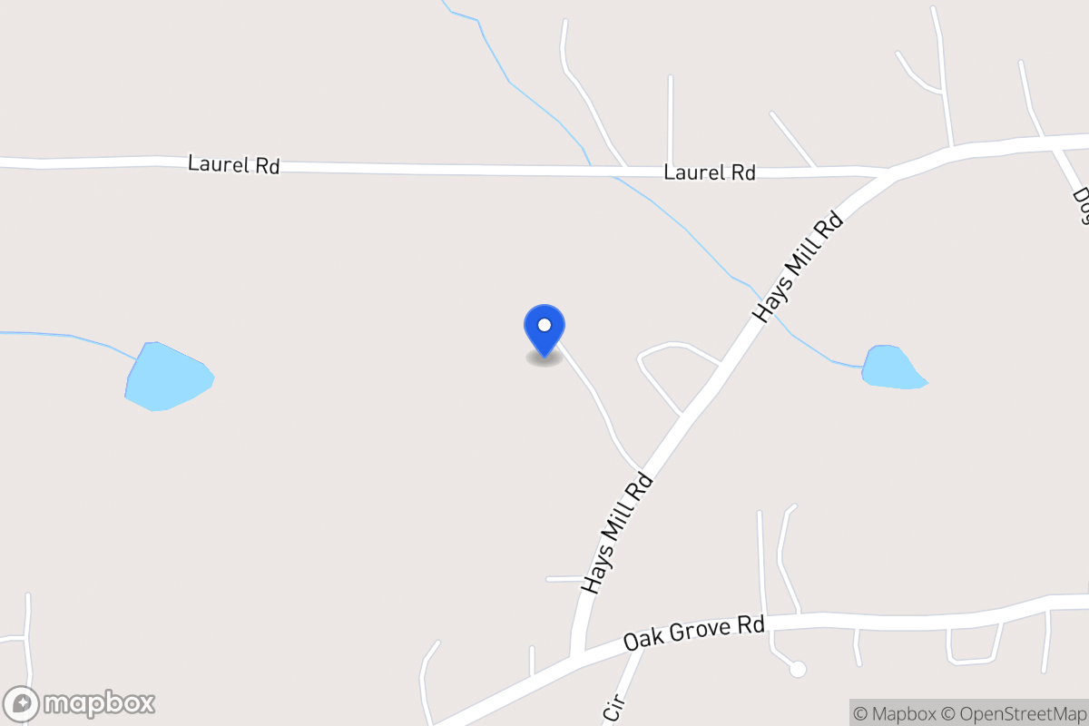 Map of 2345 Hays Mill Rd