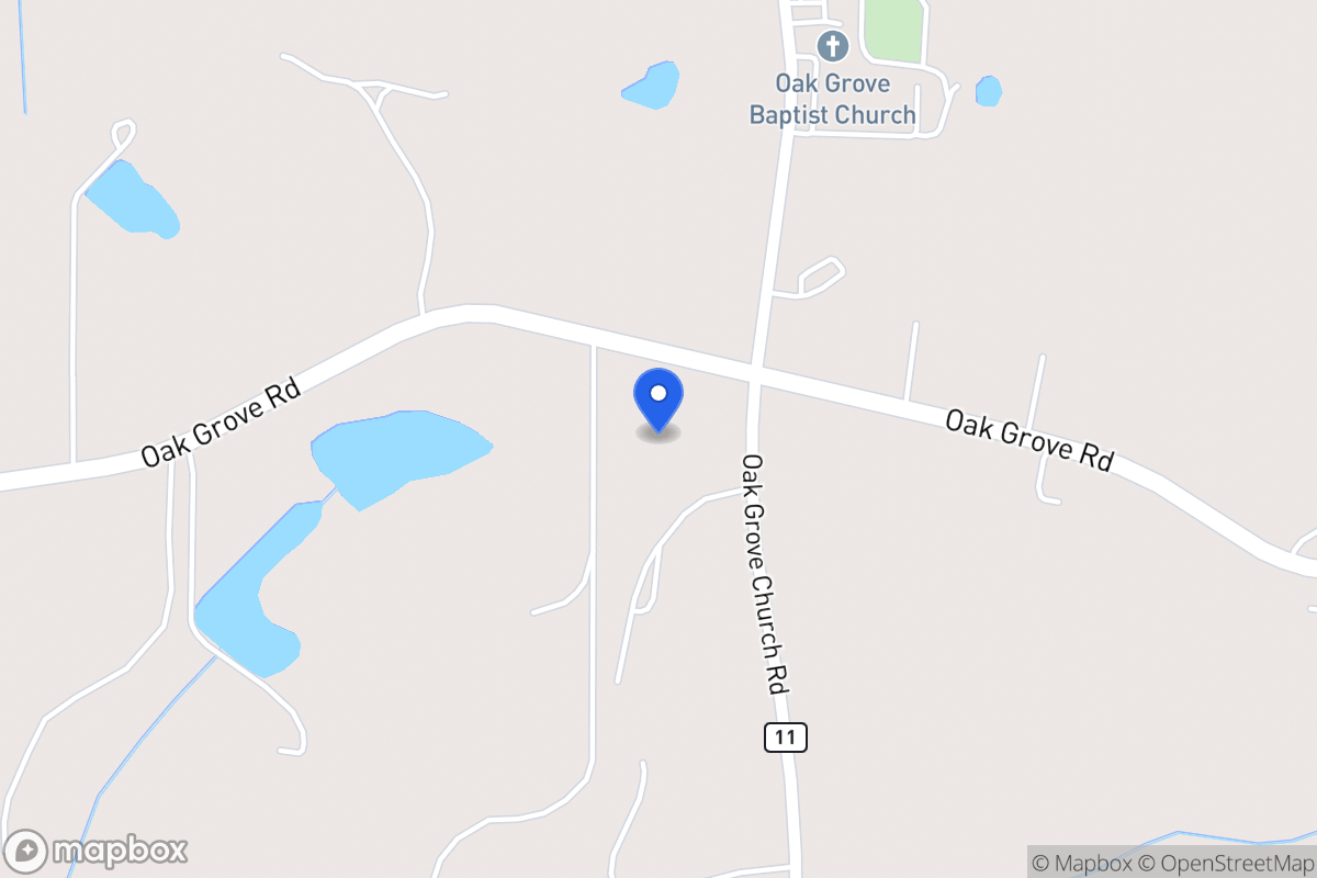 Map of 2674 Oak Grove Church Rd