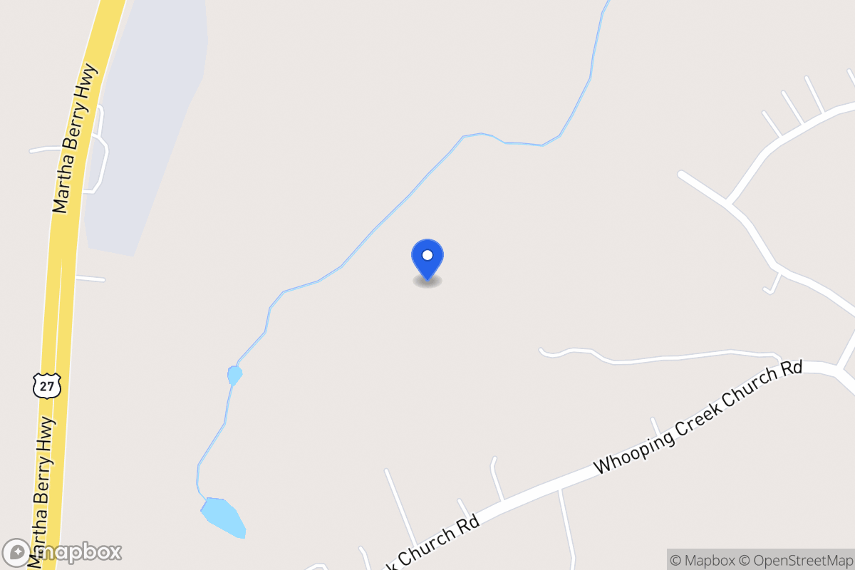 Map of 2205 Whooping Creek Church Rd