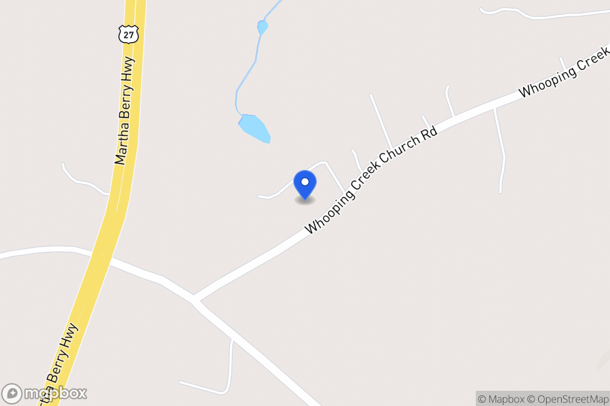 Map of 2437 Whooping Creek Church Rd