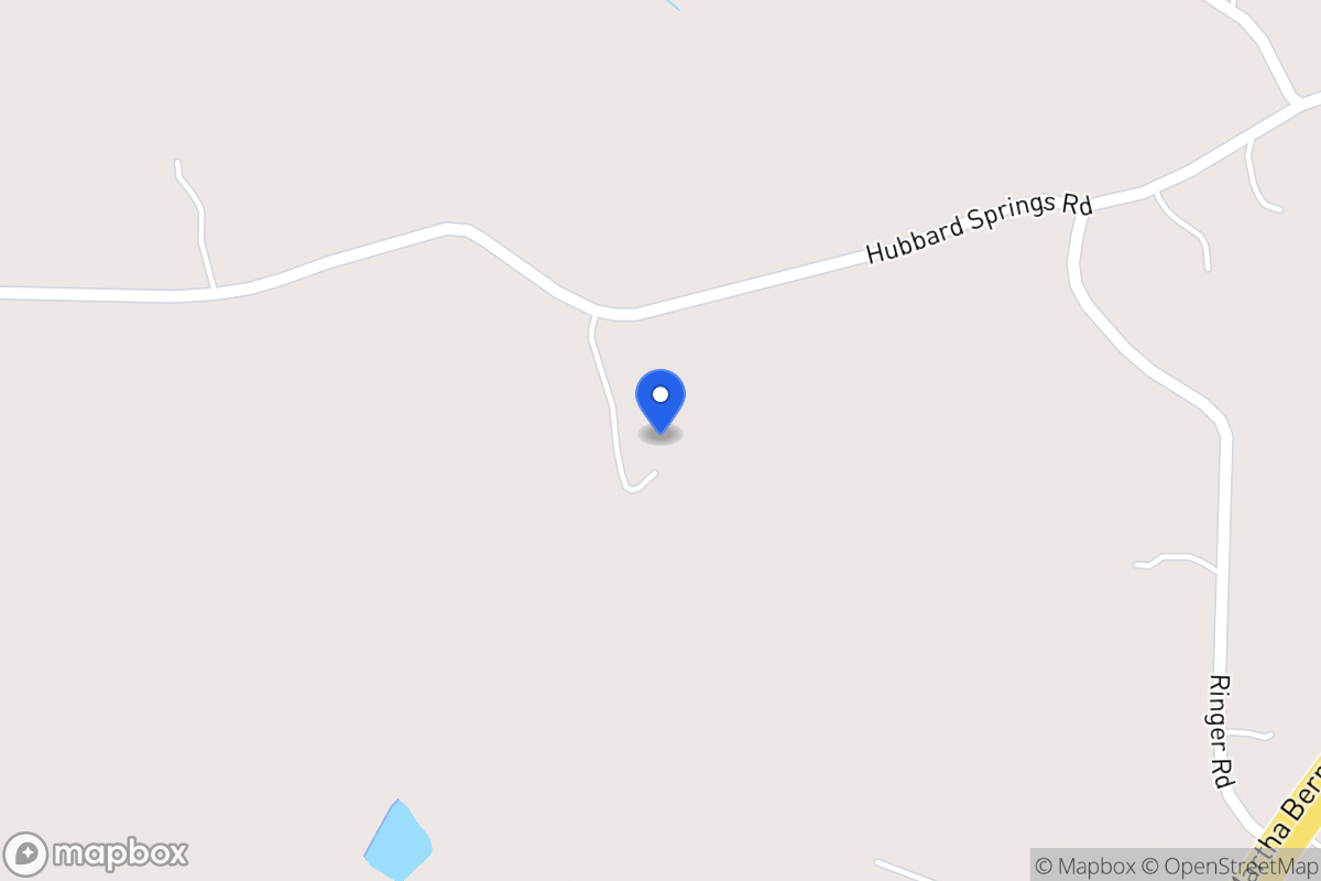 Map of 310 Hubbard Springs Rd