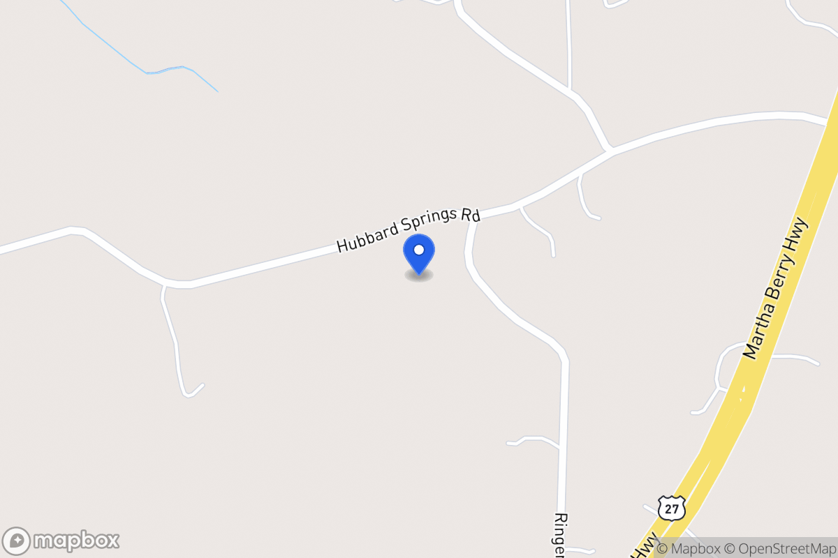Map of Hubbard Springs