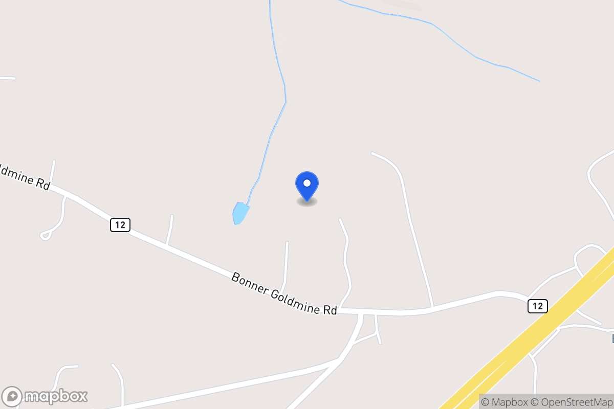 Map of 215 Bonner Goldmine Rd