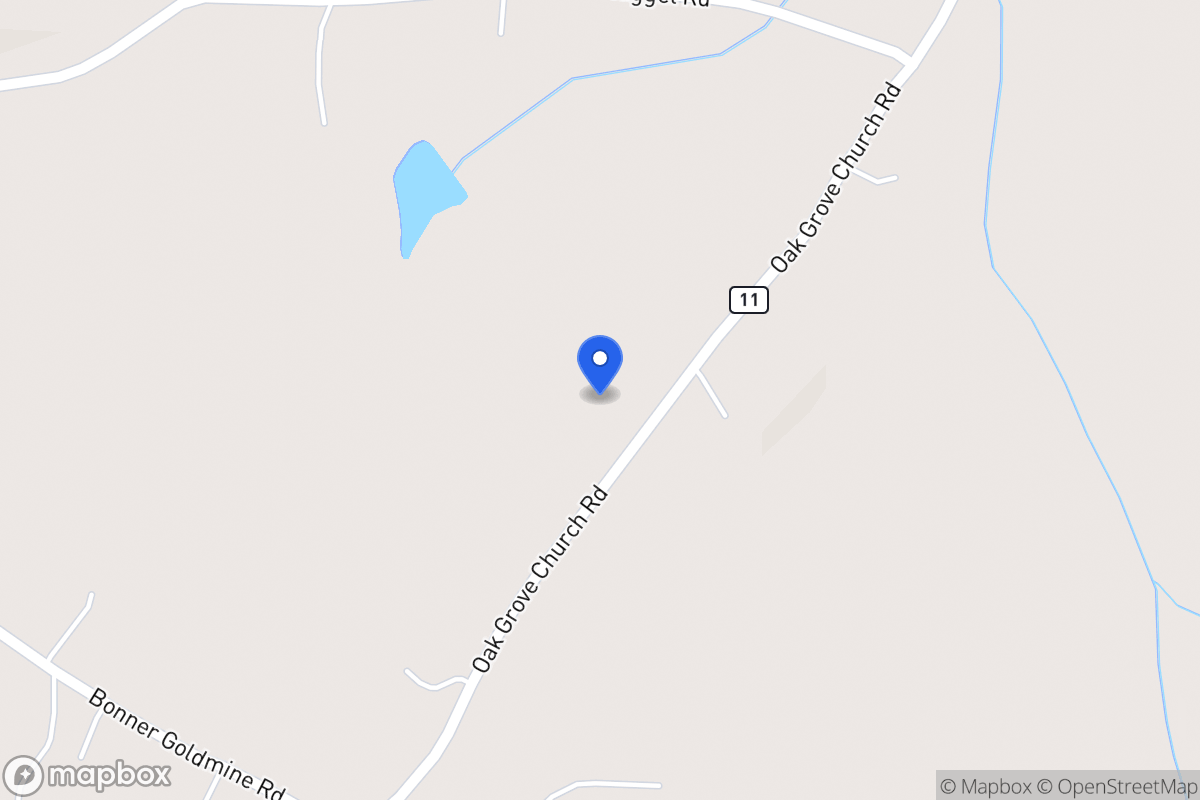 Map of 1350 Oak Grove Church Rd