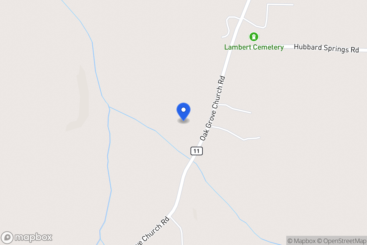 Map of 1700 Oak Grove Church Rd