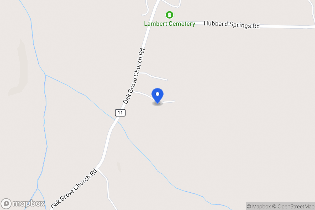 Map of 1721 Oak Grove Church Rd