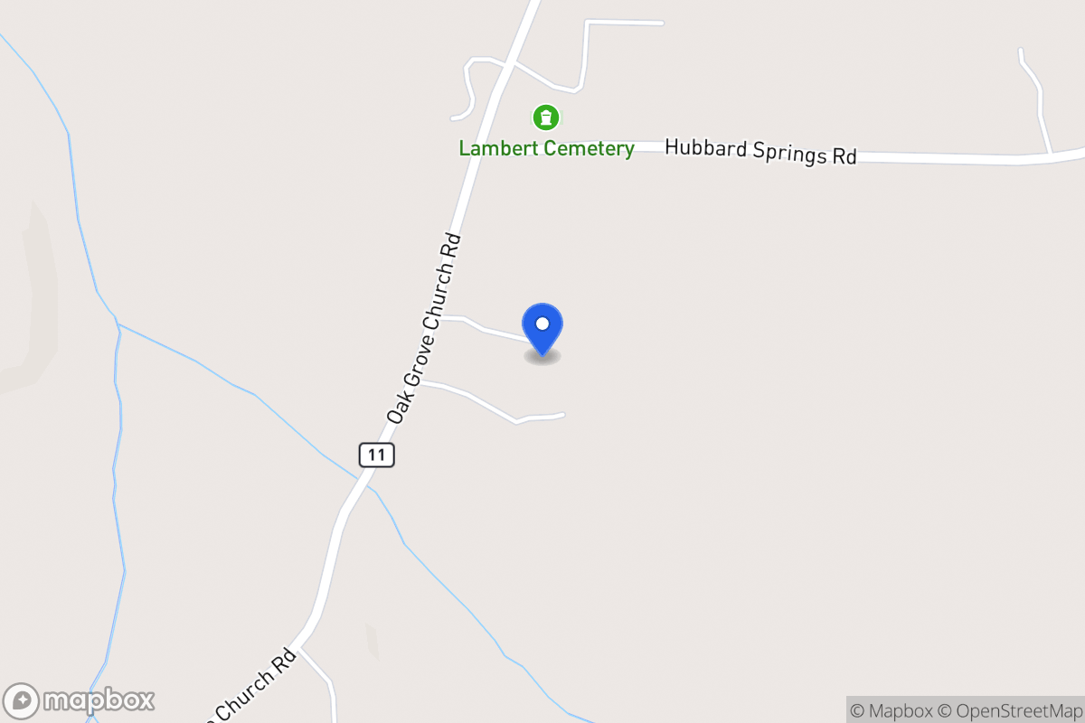 Map of 1729 Oak Grove Church Rd