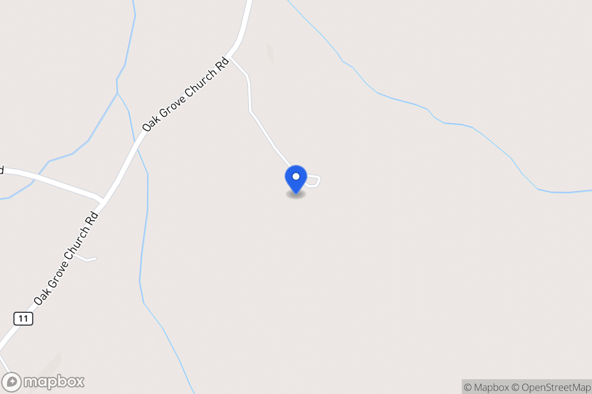 Map of 1581 Oak Grove Church Rd