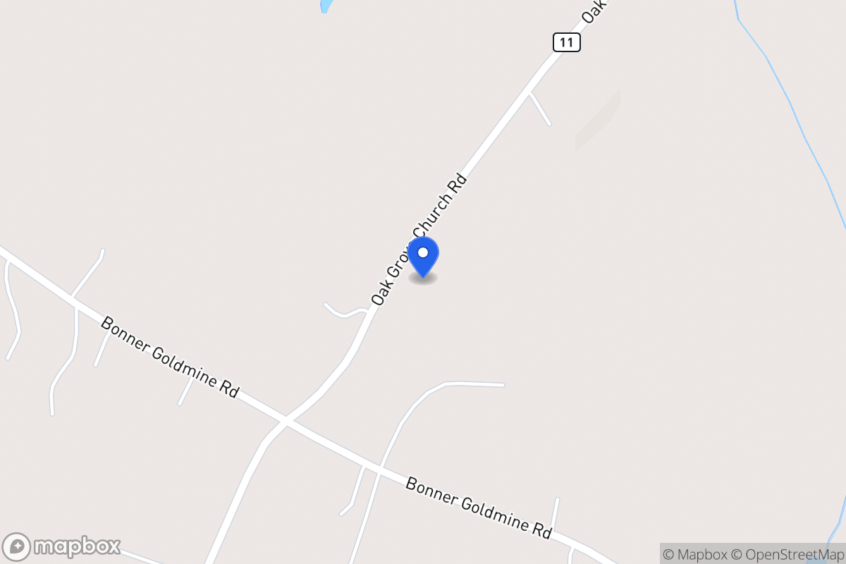 Map of 1251 Oak Grove Church Rd