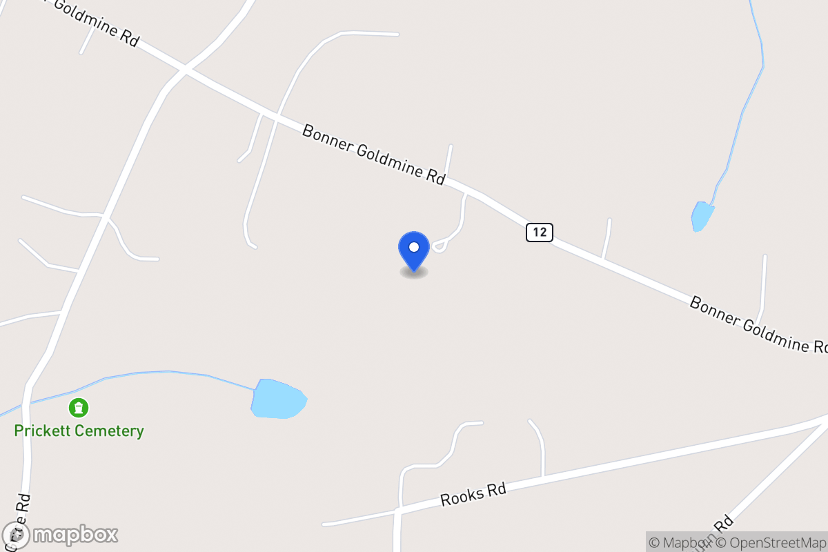 Map of 370 Bonner Goldmine Rd