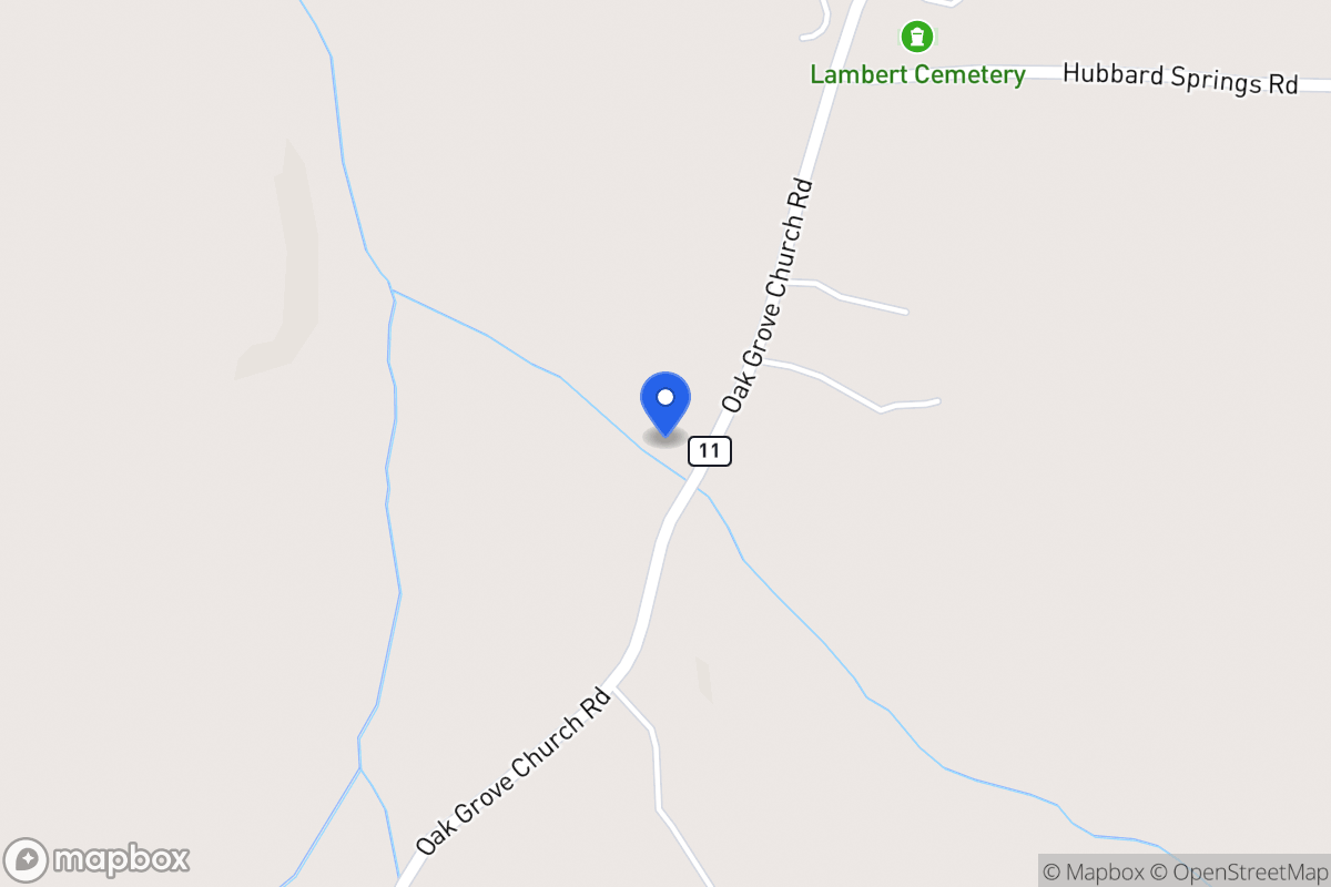 Map of 1696 Oak Grove Church Rd