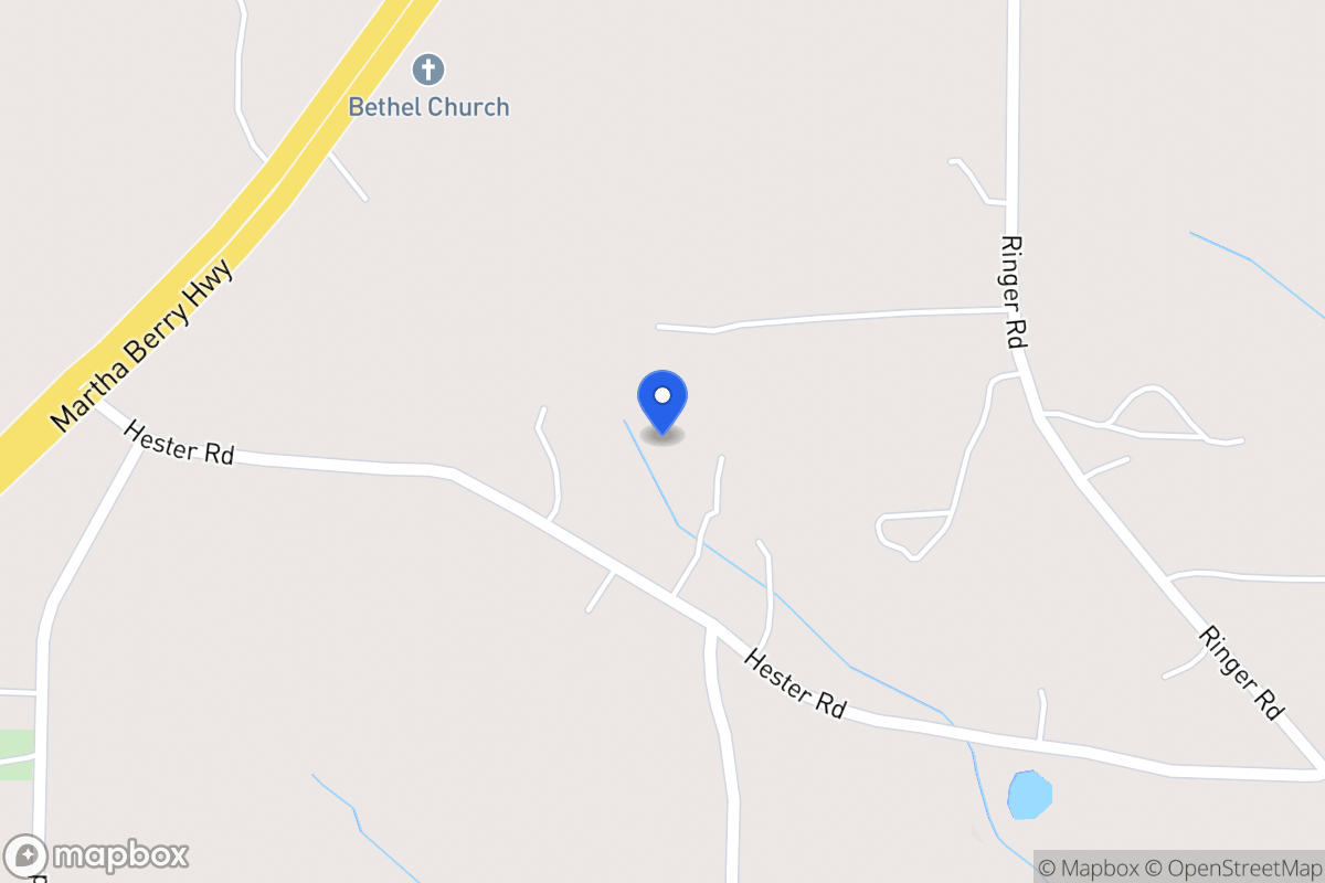 Map of Hester Rd