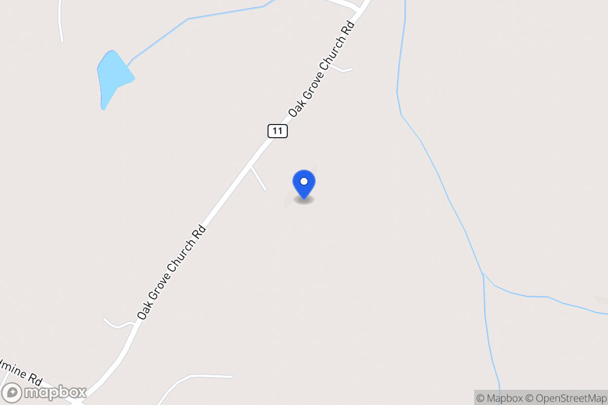 Map of 1363 Oak Grove Church Rd