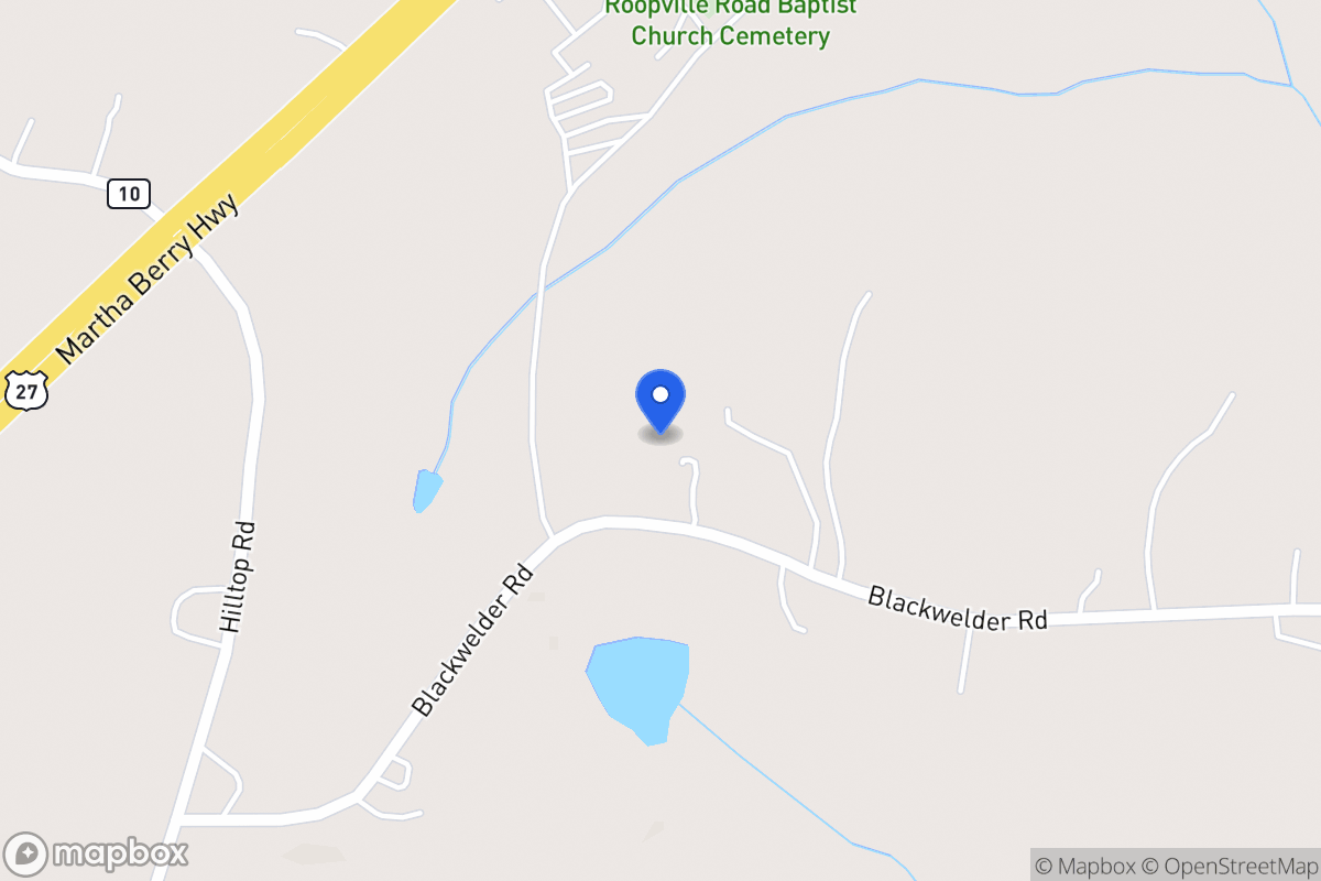 Map of 126 Blackwelder Rd