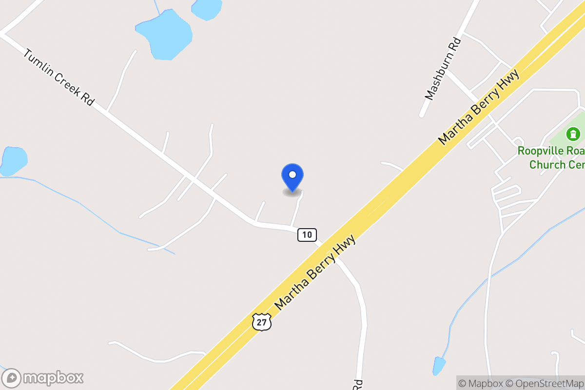 Map of 45 Tumlin Creek Rd