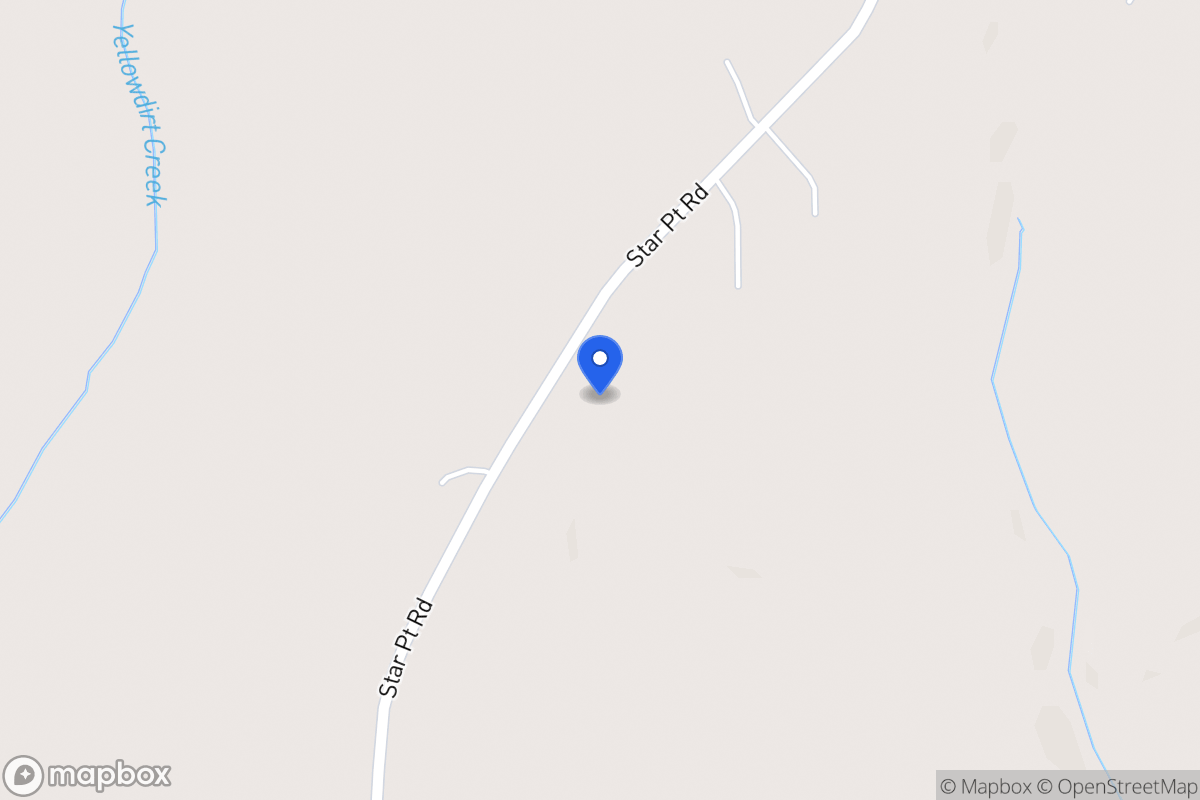 Map of 1180 Star Point Rd