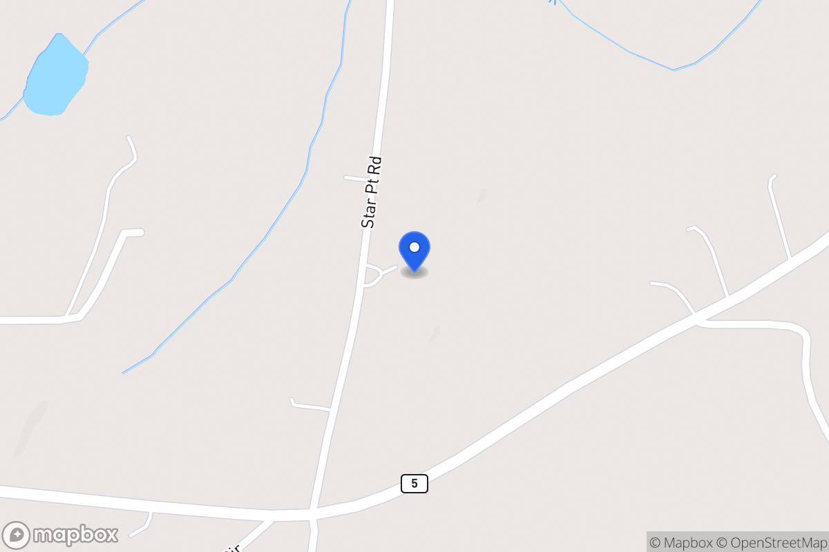 Map of 1618 Star Point Rd