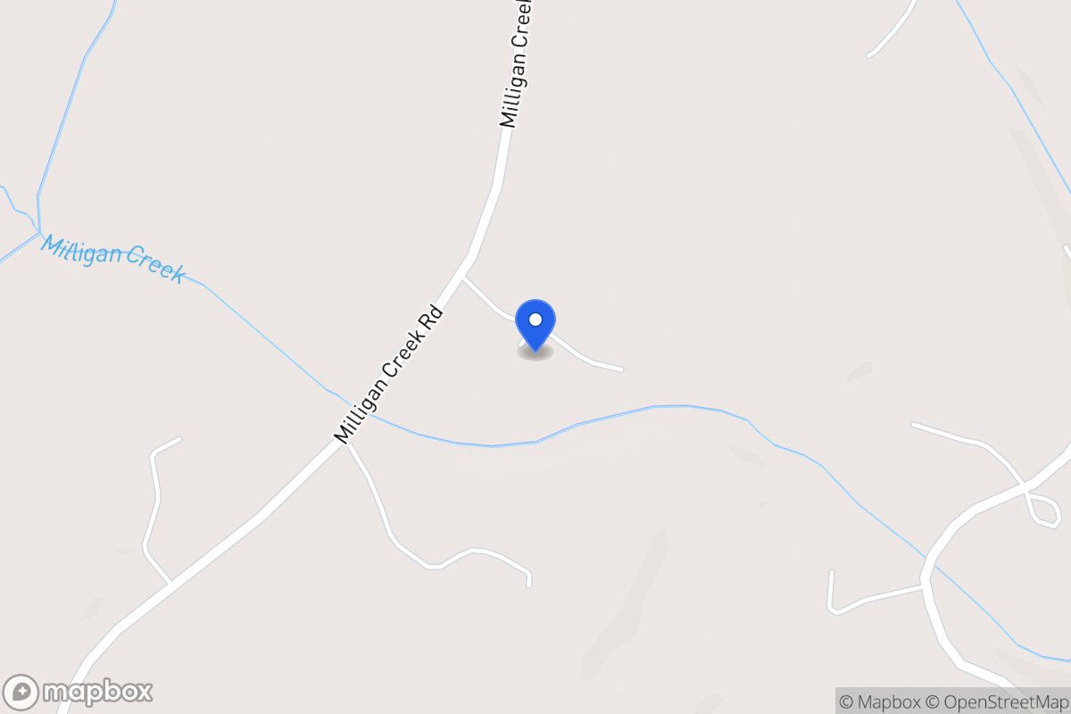 Map of 570 Milligan Creek Rd
