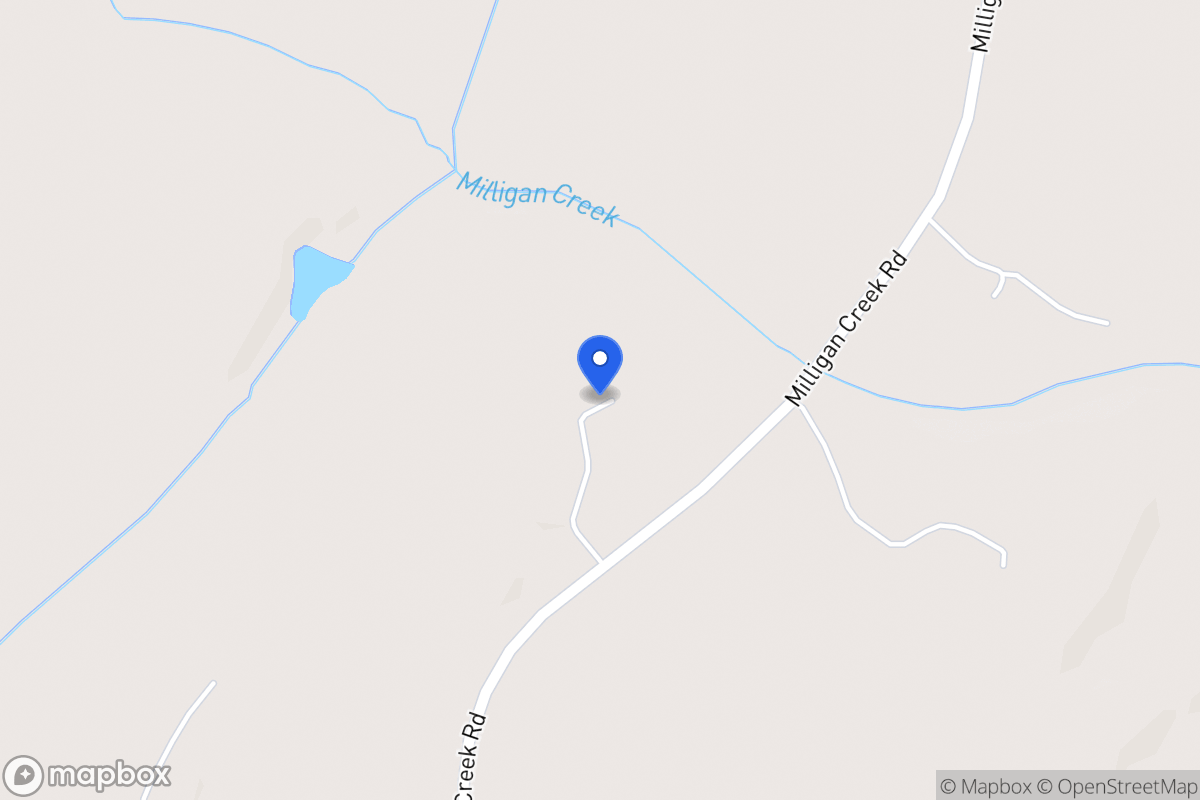 Map of 661 Milligan Creek Rd