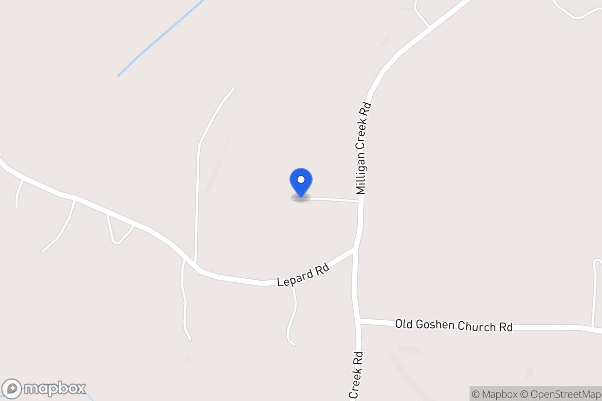 Map of 716 Milligan Creek Rd