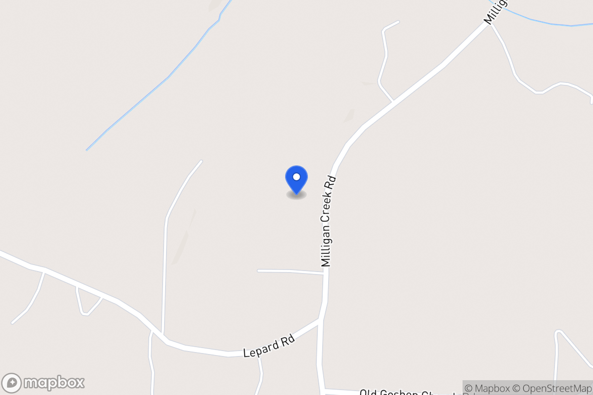 Map of 789 Milligan Creek Rd