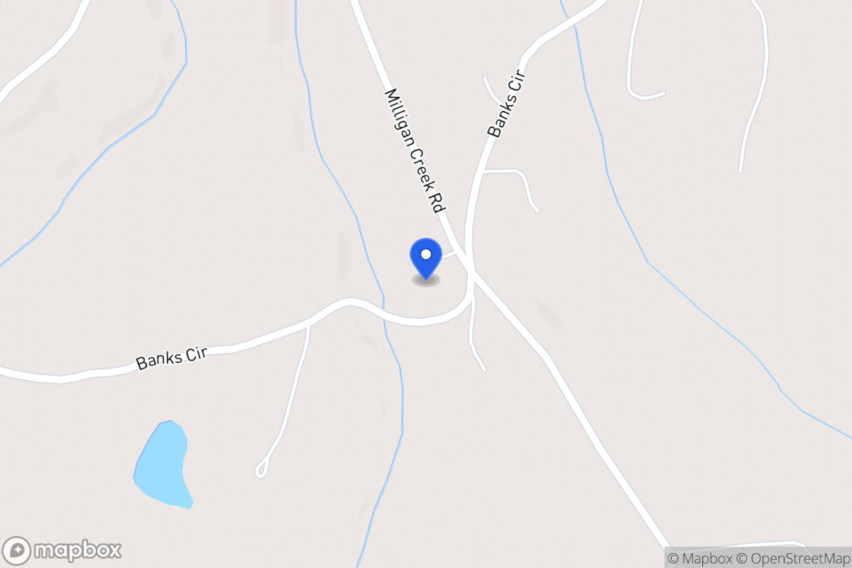 Map of 275 Milligan Creek Rd