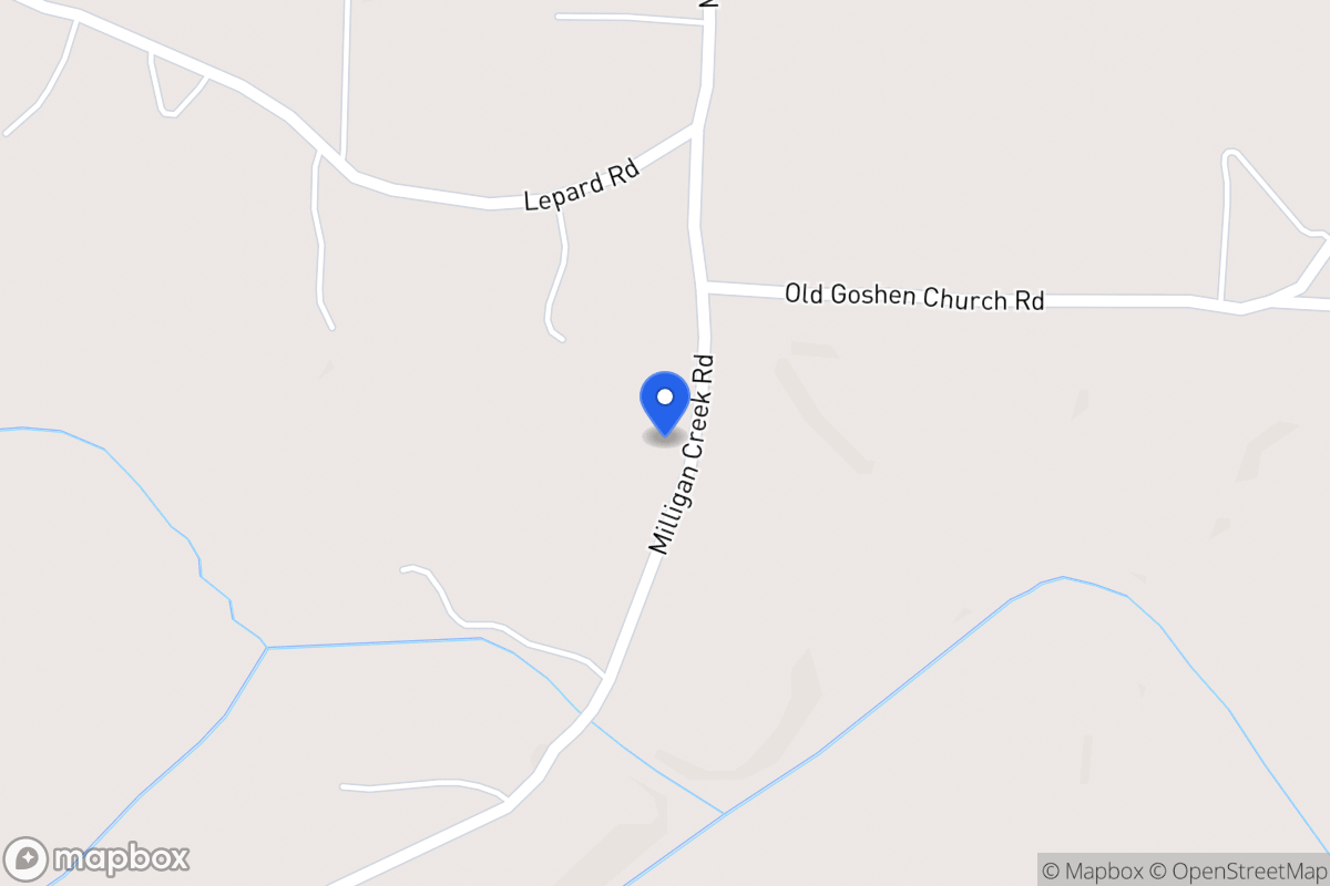 Map of 977 Milligan Creek Rd