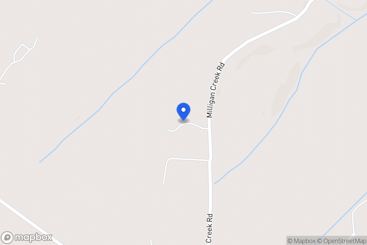 Map of 1245 Milligan Creek Rd