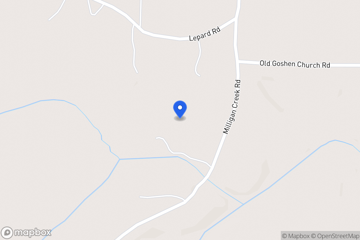 Map of 1003 Milligan Creek Rd